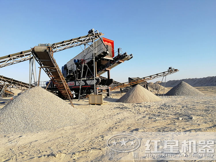 移動制砂機生產圖，多種制砂規格可以選擇