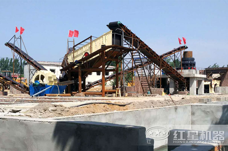 洗砂生產(chǎn)線(xiàn)現(xiàn)場(chǎng)